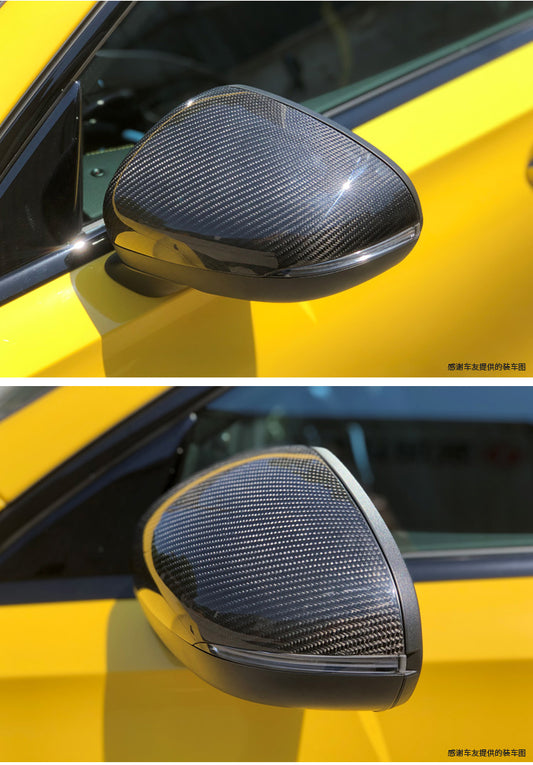 Mercedes Benz A-Class A45/A35/A250/A220 W177 2019 2020 2021 2022 2023 2024 with Aftermarket Parts - OE Style Replacement Mirror Caps Pre-preg Carbon Fiber from Aero Republic