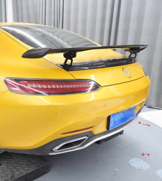 Mercedes Benz AMG GT GTS GTC GTR Pro C190 2016 2017 2018 2019 2020 2021 with Aftermarket Parts - GTR Pro Style Rear Wing Dry Pre-preg Carbon Fiber from Aero Republic