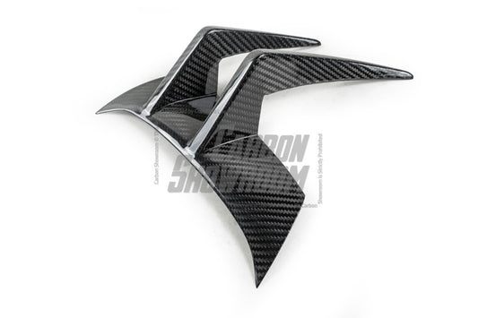 Mercedes Benz AMG GTR C190 2017 2018 2019 2020 2021 with Aftermarket Parts - Front Canards Pre-preg Carbon Fiber from Aero Republic
