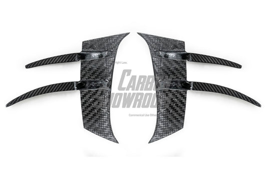 Mercedes Benz AMG GTR C190 2017 2018 2019 2020 2021 with Aftermarket Parts - Front Canards Pre-preg Carbon Fiber from Aero Republic