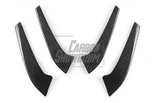 Mercedes Benz AMG GTR C190 2017 2018 2019 2020 2021 with Aftermarket Parts - R Style Front Canards Pre-preg Carbon Fiber from Aero Republic