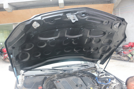 Mercedes Benz C-Class C300 C280 W204 2007 2008 2009 2010 2011 with Aftermarket Parts - Black Series Conversion Style Hood Carbon Fiber / FRP from Aero Republic