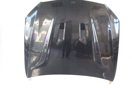 Mercedes Benz C-Class C43 C400 C300 W205 2015 2016 2017 2018 2019 2020 2021 2022 with Aftermarket Parts - Black Series Conversion Style Hood Carbon Fiber from Aero Republic