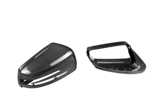 Mercedes Benz C Class W204 C250 C300 C450 C63 2010 2011 2012 2013 2014 with Aftermarket Parts - OE Style Replacement Mirror Caps Carbon Fiber from Aero Republic
