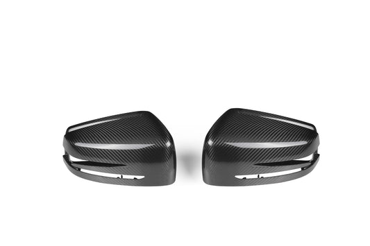 Mercedes Benz GLE-Class W166 GLE63 GLE53 GLE43 GLE450 GLE400 GLE350 2016 2017 2018 2019 with Aftermarket Parts - OE Style Replacement Mirror Caps Carbon Fiber from Aero Republic