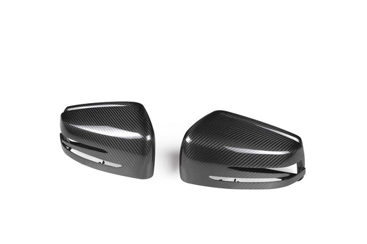 Mercedes Benz GLE-Class W166 GLE63 GLE53 GLE43 GLE450 GLE400 GLE350 2016 2017 2018 2019 with Aftermarket Parts - OE Style Replacement Mirror Caps Carbon Fiber from Aero Republic