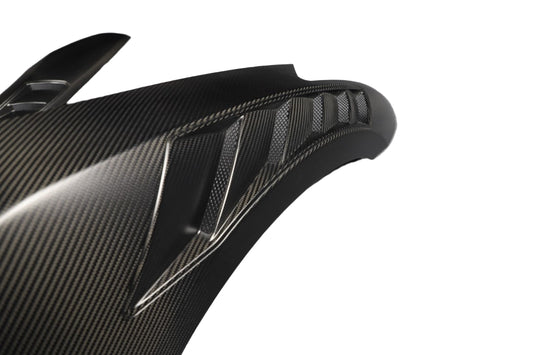 Nissan GTR R35 EBA 2008 2009 2010 2011 2012 2013 2014 2015 2016 2017 2018 2019 2020 2021 2022 2023 2024 with Aftermarket Parts - Nismo Style Front Fenders Dry Pre-preg Carbon Fiber from Aero Republic