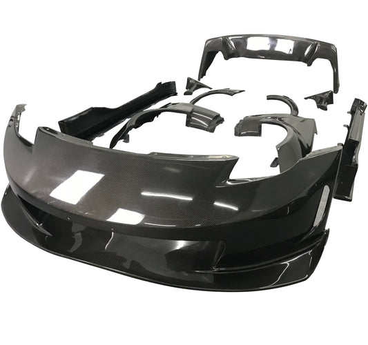 Nissan 350Z Nismo Performance Anniversary Grand Touring Base Fairlady Z Z33 2003 2004 2005 2006 2007 2008 2009 with Aftermarket Parts - R Style Full Body Kit Package Carbon Fiber from Aero Republic