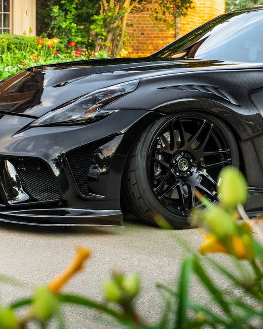Nissan 370Z Nismo Sport Touring Base Fairlady Z Z34 2009 2010 2011 2012 2013 2014 2015 2016 2017 2018 2019 2020 with Aftermarket Parts - V2 Front Fenders Carbon Fiber from Aero Republic