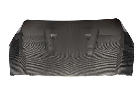 Nissan GTR R35 EBA 2017 2018 2019 2020 2021 2022 2023 2024 (2017+ hood recommended for 2008-2016 model years) with Aftermarket Parts - TS Style Hood Dry Pre-preg Carbon Fiber from Aero Republic