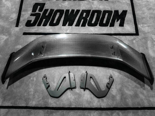 Porsche 718 / 981 / 987 Cayman Base S T GTS R with Aftermarket Parts - GT4RS Style Rear Wing (Aluminum Bracket Included) Pre-preg Carbon Fiber / FRP from Aero Republic