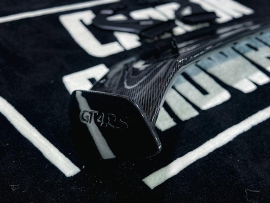 Porsche 718 / 981 / 987 Cayman Base S T GTS R with Aftermarket Parts - GT4RS Style Rear Wing (Aluminum Bracket Included) Pre-preg Carbon Fiber / FRP from Aero Republic