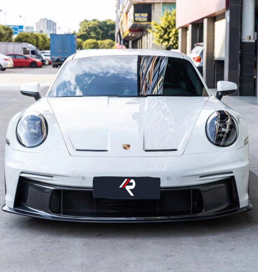 Porsche 911 992.1 Carerra Base/S/T/4/4S/Targa 4/ Targa 4S/GTS/GT3/Turbo/Turbo S 2020 2021 2022 2023 2024 & 911 992.2 Carerra Base/S/T/4/4S/Targa 4/ Targa 4S/GTS/Turbo/Turbo S 2025-ON with Aftermarket Parts - T-ART Style Hood Carbon Fiber from Aero Republic