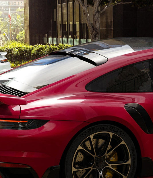 Porsche 911 992.1 Carerra Base/S/T/4/4S/Targa 4/ Targa 4S/GTS/Turbo/Turbo S 2020 2021 2022 2023 2024 & 911 992.2 Carerra Base/S/T/4/4S/Targa 4/ Targa 4S/GTS/Turbo/Turbo S 2025-ON with Aftermarket Parts - T-ART Style Rear Roof Spoiler Carbon Fiber from Aero Republic