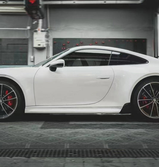 Porsche 911 992.1 Carerra Base/S/T/4/4S/Targa 4/ Targa 4S GTS 2020 2021 2022 2023 2024 with Aftermarket Parts - T-ART Style Side Skirts Carbon Fiber from Aero Republic