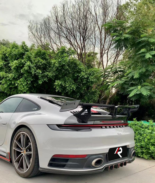 Porsche 911 992.1 Carerra Base/S/T/4/4S/Targa 4/Targa 4S/GTS 2020 2021 2022 2023 2024 with Aftermarket Parts - Rear Lip Spoiler Carbon Fiber / FRP from Aero Republic