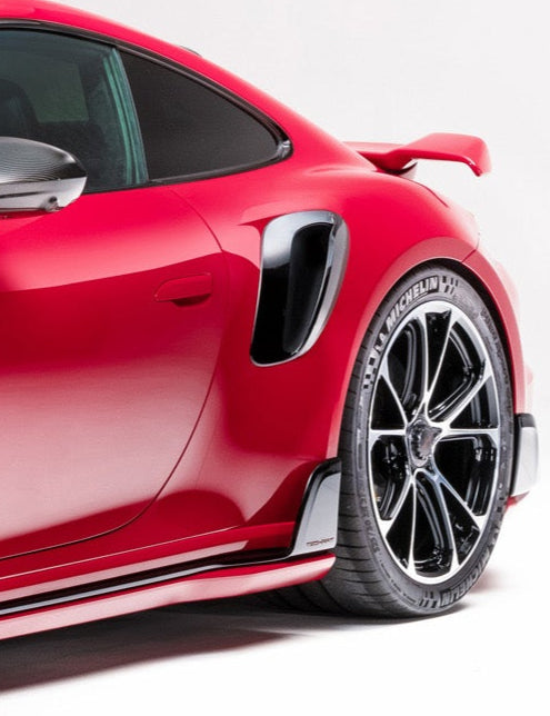 Porsche 911 992.1 Turbo/Turbo S 2020 2021 2022 2023 2024 2025 with Aftermarket Parts - T-ART Style Side Air Intake Carbon Fiber from Aero Republic