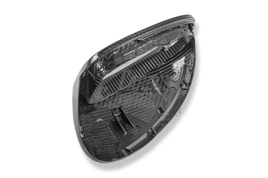 Porsche Macan 95B.1 Base/S/GTS/Sport Edition/Turbo 2015 2016 2017 2018 & 95B.2 Base/S/GTS/Turbo 2019 2020 2021 with Aftermarket Parts - OE Style / without & equipped with blind assist Replacement Mirror Caps Carbon Fiber from Aero Republic