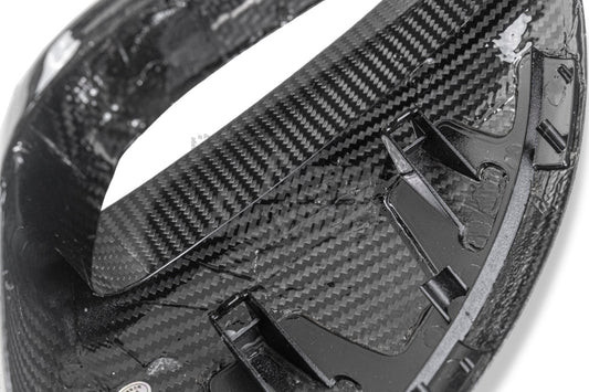 Porsche Macan 95B.1 Base/S/GTS/Sport Edition/Turbo 2015 2016 2017 2018 & 95B.2 Base/S/GTS/Turbo 2019 2020 2021 with Aftermarket Parts - OE Style / without & equipped with blind assist Replacement Mirror Caps Carbon Fiber from Aero Republic