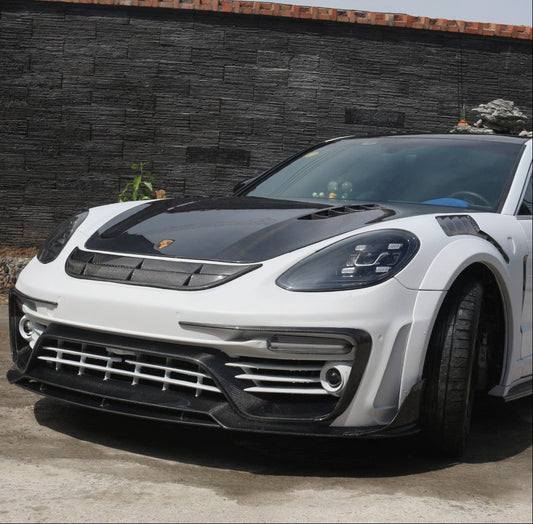 Porsche Panamera 971 971.1 Base/4/4S/GTS/Turbo/Turbo S 2017 2018 2019 2020 & Panamera 971 971.2 Base/4/4S/GTS/Turbo/Turbo S 2021 2022 2023 with Aftermarket Parts - MSRY Style Full Body Kit Carbon Fiber from Aero Republic