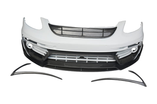 Porsche Panamera 971 971.1 Base/4/4S/GTS/Turbo/Turbo S 2017 2018 2019 2020 & Panamera 971 971.2 Base/4/4S/GTS/Turbo/Turbo S 2021 2022 2023 with Aftermarket Parts - MSRY Style Front Bumper Carbon Fiber from Aero Republic