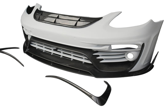 Porsche Panamera 971 971.1 Base/4/4S/GTS/Turbo/Turbo S 2017 2018 2019 2020 & Panamera 971 971.2 Base/4/4S/GTS/Turbo/Turbo S 2021 2022 2023 with Aftermarket Parts - MSRY Style Front Bumper Carbon Fiber from Aero Republic