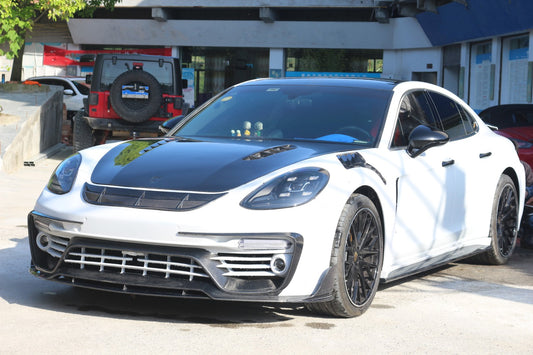 Porsche Panamera 971 971.1 Base/4/4S/GTS/Turbo/Turbo S 2017 2018 2019 2020 & Panamera 971 971.2 Base/4/4S/GTS/Turbo/Turbo S 2021 2022 2023 with Aftermarket Parts - MSRY Style Full Body Kit Carbon Fiber from Aero Republic
