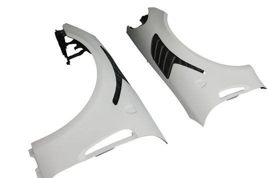 Porsche Panamera 971 971.1 Base/4/4S/GTS/Turbo/Turbo S 2017 2018 2019 2020 & Panamera 971 971.2 Base/4/4S/GTS/Turbo/Turbo S 2021 2022 2023 with Aftermarket Parts - MSRY Style Front Fenders Carbon Fiber from Aero Republic