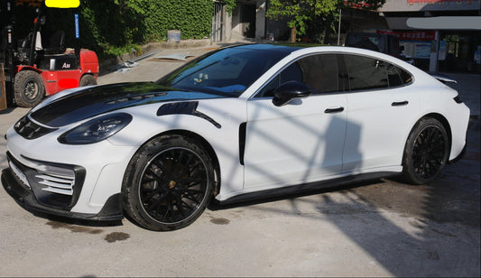 Porsche Panamera 971 971.1 Base/4/4S/GTS/Turbo/Turbo S 2017 2018 2019 2020 & Panamera 971 971.2 Base/4/4S/GTS/Turbo/Turbo S 2021 2022 2023 with Aftermarket Parts - MSRY Style Front Fenders Carbon Fiber from Aero Republic