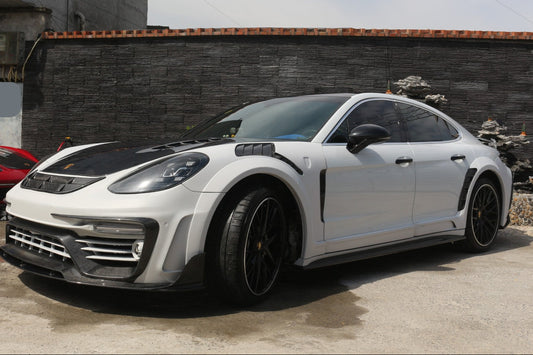 Porsche Panamera 971 971.1 Base/4/4S/GTS/Turbo/Turbo S 2017 2018 2019 2020 & Panamera 971 971.2 Base/4/4S/GTS/Turbo/Turbo S 2021 2022 2023 with Aftermarket Parts - MSRY Style Front Fenders Carbon Fiber from Aero Republic
