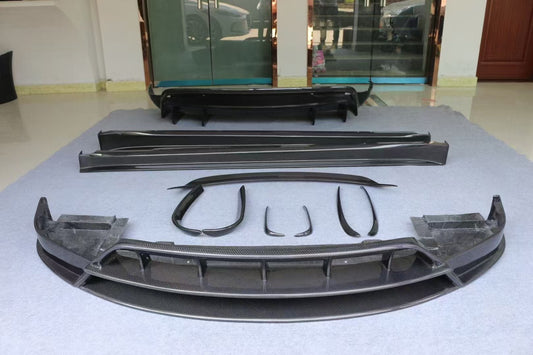 Tesla Model X P100D 100D 90D 75D 60D Performance Long Range Base 2016 2017 2018 2019 2020 2021 with Aftermarket Parts - RZ Style Full Body Kit Carbon Fiber from Aero Republic