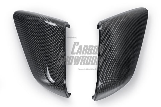  Ford Mustang Ecoboost S550.1 S550.2 2015-2023 with Aero Republic's Aftermarket Parts - Replacement Mirror Caps Carbon Fiber