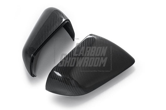  Ford Mustang Ecoboost S550.1 S550.2 2015-2023 with Aero Republic's Aftermarket Parts - Replacement Mirror Caps Carbon Fiber