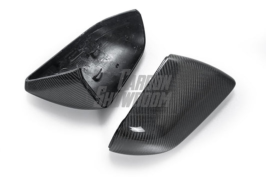  Ford Mustang Ecoboost S550.1 S550.2 2015-2023 with Aero Republic's Aftermarket Parts - Replacement Mirror Caps Carbon Fiber