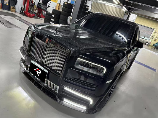 Rolls-Royce Cullinan 2019 2020 2021 2022 2023 2024 with Aftermarket Parts - V2 M Style Front Lip Dry Pre-preg Carbon Fiber from Aero Republic