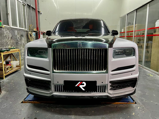 Aero Republic V1 M Style Front Lip for Rolls-Royce Cullinan 2019-2024 Dry Pre-preg Carbon Fiber
