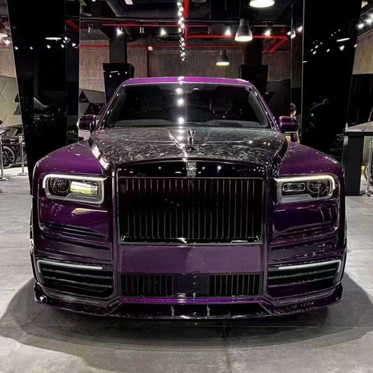 Rolls-Royce Cullinan 2019 2020 2021 2022 2023 2024 with Aftermarket Parts - V2 M Style Front Lip Dry Pre-preg Carbon Fiber from Aero Republic