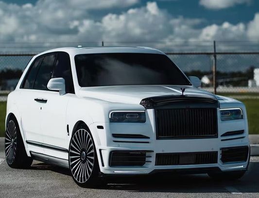 Rolls-Royce Cullinan 2019 2020 2021 2022 2023 2024 with Aftermarket Parts - V1 M Style Front Lip Dry Pre-preg Carbon Fiber from Aero Republic
