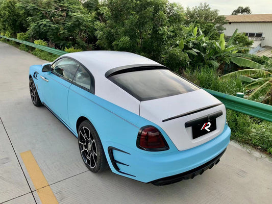 Rolls-Royce Wraith 2014 2015 2016 2017 2018 2019 2020 2021 with Aftermarket Parts - M Style Rear Roof Spoiler Pre-preg Carbon Fiber / FRP from Aero Republic