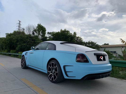 Rolls-Royce Wraith 2014 2015 2016 2017 2018 2019 2020 2021 & Dawn 2016 2017 2018 2019 2020 2021 with Aftermarket Parts - M Style Rear Bumper Canards Pre-preg Carbon Fiber / FRP from Aero Republic