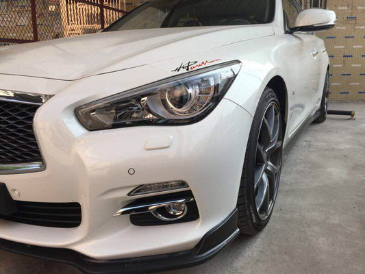 Infiniti Q50 Premium Sport Red Sport 400 Pre-Facelift 2014 2015 2016 2017 with Aftermarket Parts - Rear Diffuser Carbon Fiber from Aero Republic