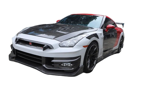 Nissan GTR R35 CBA DBA EBA 2008 2009 2010 2011 2012 2013 2014 2015 2016 2017 2018 2019 2020 2021 2022 2023 2024 with Aftermarket Parts - T-Spec Style Daytime Running Lights ABS from Aero Republic