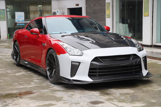 Nissan GTR R35 CBA DBA EBA 2008 2009 2010 2011 2012 2013 2014 2015 2016 2017 2018 2019 2020 2021 2022 2023 2024 with Aftermarket Parts - TSV1 Style Full Body Kit Carbon Fiber / FRP from Aero Republic