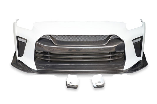 Nissan GTR R35 CBA DBA EBA 2008 2009 2010 2011 2012 2013 2014 2015 2016 2017 2018 2019 2020 2021 2022 2023 2024 with Aftermarket Parts - TSV1 Style Full Body Kit Carbon Fiber / FRP from Aero Republic