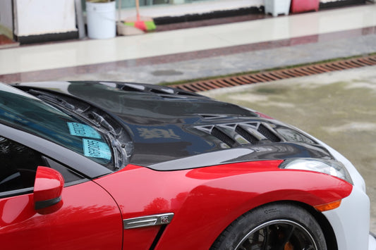 Nissan GTR R35 CBA DBA EBA 2008 2009 2010 2011 2012 2013 2014 2015 2016 2017 2018 2019 2020 2021 2022 2023 2024 with Aftermarket Parts - TSV1 Style Full Body Kit Carbon Fiber / FRP from Aero Republic
