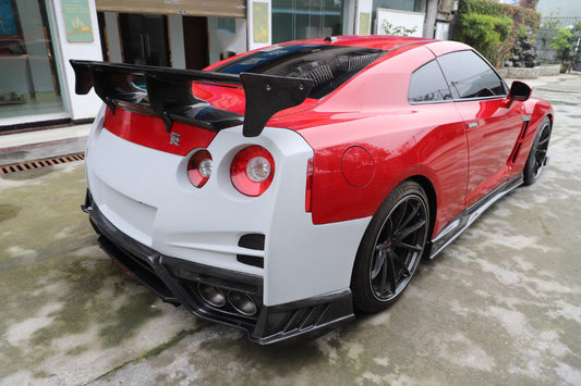Nissan GTR R35 CBA DBA EBA 2008 2009 2010 2011 2012 2013 2014 2015 2016 2017 2018 2019 2020 2021 2022 2023 2024 with Aftermarket Parts - TSV1 Style Full Body Kit Carbon Fiber / FRP from Aero Republic