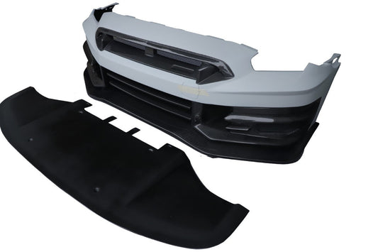 Nissan GTR R35 CBA DBA EBA 2008 2009 2010 2011 2012 2013 2014 2015 2016 2017 2018 2019 2020 2021 2022 2023 2024 with Aftermarket Parts - TSV2 Style Front Bumper & Lip Carbon Fiber / FRP from Aero Republic