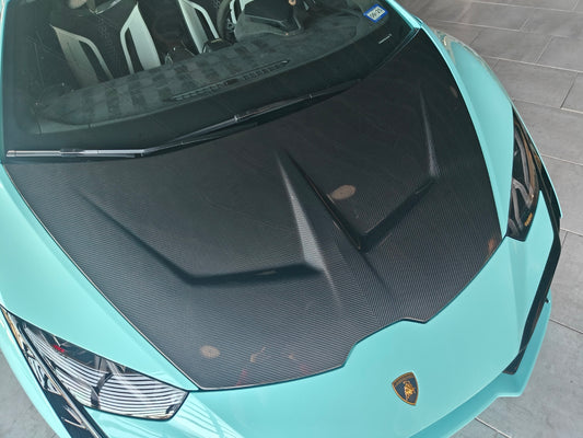Aero Republic Ten Style Hood for Lamborghini Huracan LP580 LP610 Evo Tecnica Performante Carbon Fiber/FRP