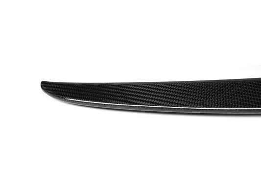 Tesla Model 3 Performance 2017 2018 2019 2020 2021 2022 2023 with Aftermarket Parts - A Style Rear Lip Spoiler Pre-preg Carbon from Aero Republic