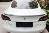 Tesla Model 3 Performance 2017 2018 2019 2020 2021 2022 2023 with Aftermarket Parts - A Style Rear Lip Spoiler Pre-preg Carbon Fiber from Aero Republic